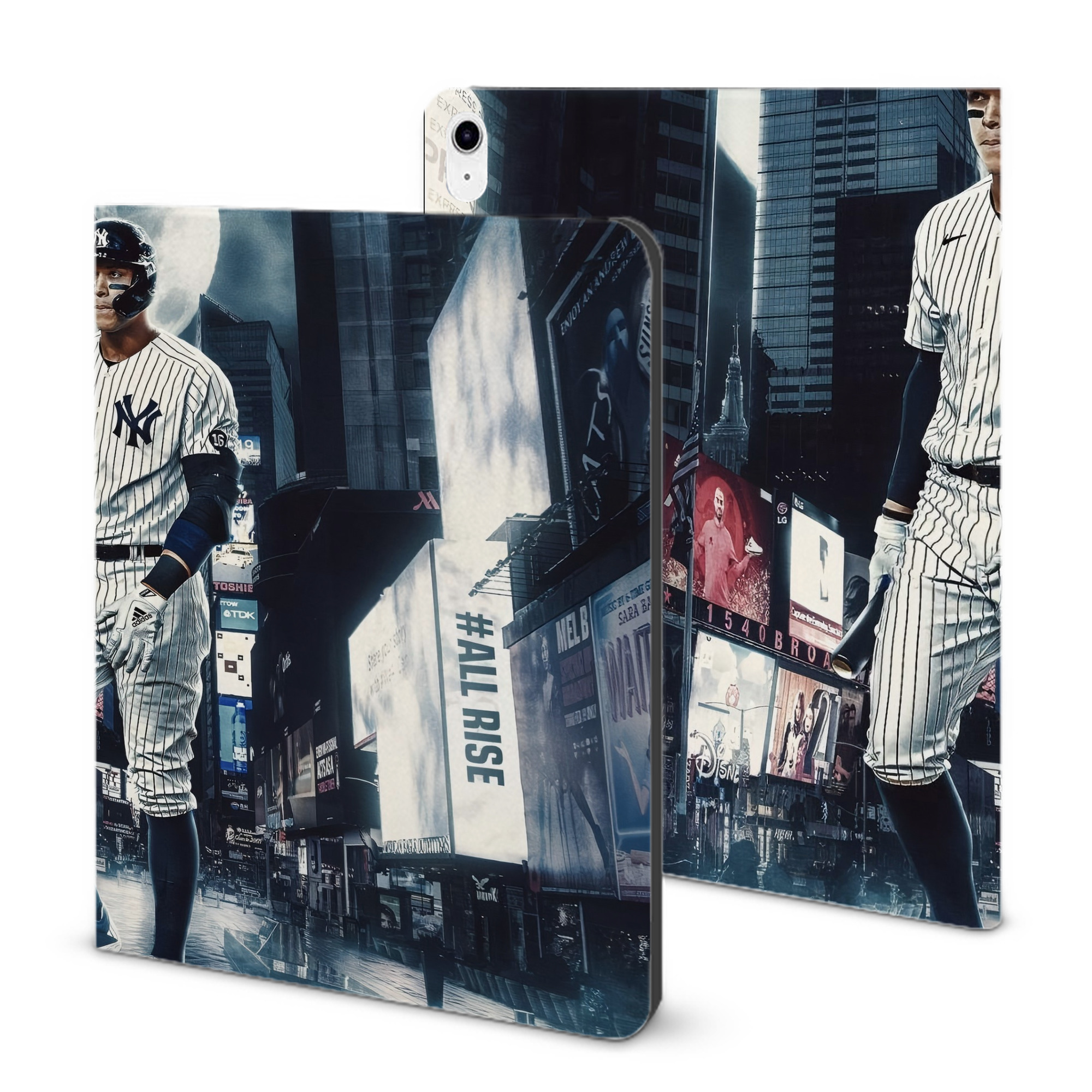 Aaron Judge 60 Home Runs 6 IPad Case Without Pencil Slot – Book-Style Cover With PU Leather & TPU – Slim, Durable, Scratch-Resistant, Full Protection & Easy Access